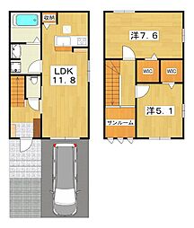 K'S 2LDKの間取図画像