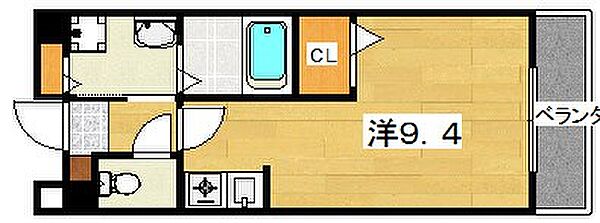 ヤワタヤビルディング ｜大阪府枚方市岡本町(賃貸マンション1R・4階・25.25㎡)の写真 その2