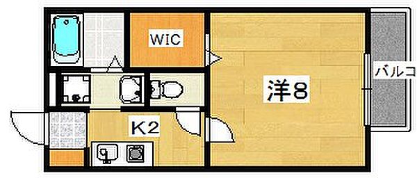 カーサフォンテ　A棟 ｜大阪府枚方市枚方元町(賃貸アパート1K・2階・27.08㎡)の写真 その2