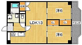 サンライト星ヶ丘  ｜ 大阪府枚方市星丘３丁目（賃貸マンション2LDK・3階・57.96㎡） その2