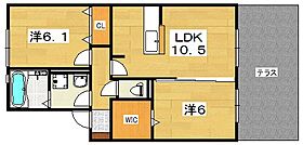 Mauris Rutrum  ｜ 大阪府枚方市甲斐田新町（賃貸アパート2LDK・1階・55.00㎡） その2