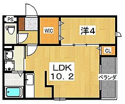 シャルム　ソレイユ  ｜ 大阪府枚方市茄子作北町（賃貸アパート1LDK・3階・36.47㎡） その2