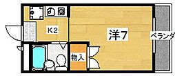 T&Iマンション 1Kの間取図画像
