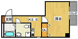 TNビル 1Kの間取図画像