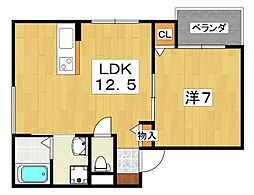 san・flourish 1LDKの間取図画像