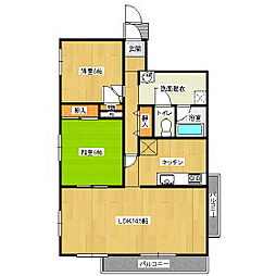 ロイヤルセラーガーデン 2LDKの間取図画像