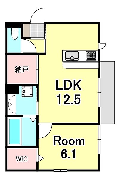 リバーハイツII ｜滋賀県大津市大江１丁目(賃貸アパート1LDK・3階・47.76㎡)の写真 その2