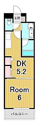 ラディエマルタ 1DKの間取図画像