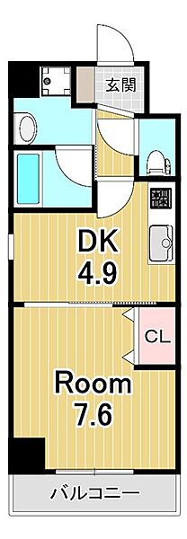 Greenwich House ｜滋賀県大津市大萱１丁目(賃貸マンション1DK・6階・30.45㎡)の写真 その2