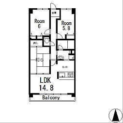 JR東海道・山陽本線 石山駅 バス20分 南郷下車 徒歩1分の賃貸マンション 11階3LDKの間取り
