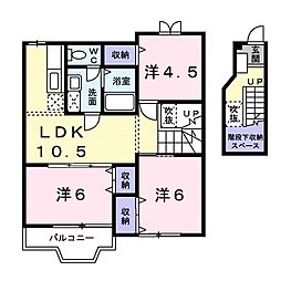 クレスト−ル石山 2階/-