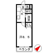 APEX FLAT  ｜ 滋賀県草津市西渋川１丁目（賃貸マンション1K・2階・25.40㎡） その2