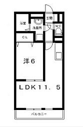 ディオネオーラ 1LDKの間取図画像