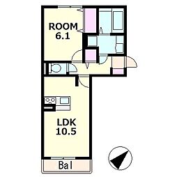 ティーガーデンレジデンス 3階/-