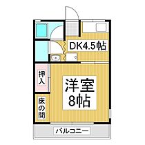 コーポラス芳川  ｜ 長野県松本市小屋北1丁目（賃貸マンション1DK・2階・29.80㎡） その2