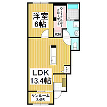 長野県松本市寿北3丁目（賃貸アパート1LDK・1階・51.12㎡） その2