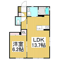 シャーメゾン　クレイドル  ｜ 長野県松本市井川城2丁目（賃貸アパート1LDK・1階・46.83㎡） その2