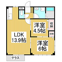 長野県塩尻市大字広丘吉田（賃貸アパート2LDK・1階・52.99㎡） その2