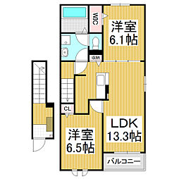 間取図画像 2LDK