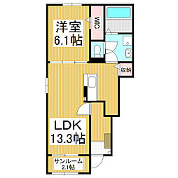 間取図画像 1LDK