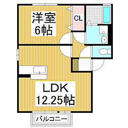 コリーヌ寿 1LDKの間取図画像