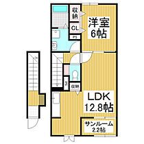 長野県松本市大字里山辺（賃貸アパート1LDK・2階・52.86㎡） その2