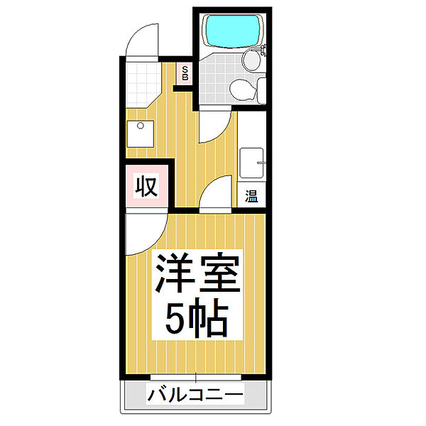 北深志ハイツII 301｜長野県松本市北深志3丁目(賃貸マンション1K・3階・19.00㎡)の写真 その2