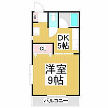 コーポ高山  ｜ 長野県松本市高宮中（賃貸アパート1DK・2階・29.68㎡） その2