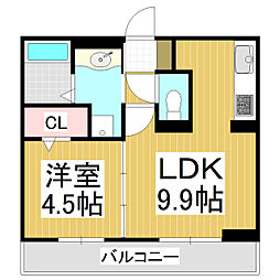 M.SOLANA（エム・ソラーナ） 1階1LDKの間取り