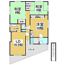 あがたの森住宅  ｜ 長野県松本市埋橋2丁目（賃貸マンション3LDK・3階・77.98㎡） その2