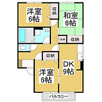 グラース関  ｜ 長野県松本市平田東1丁目（賃貸アパート3DK・2階・76.41㎡） その2