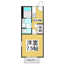 ディアスボヌールＤ棟  ｜ 長野県松本市大字里山辺（賃貸アパート1K・2階・26.40㎡） その2