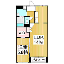 ライトハウス井川城  ｜ 長野県松本市井川城2丁目（賃貸アパート1LDK・2階・47.97㎡） その2