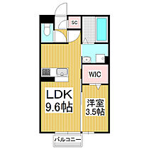 ラ・ヴィータ  ｜ 長野県塩尻市大字広丘吉田（賃貸アパート1LDK・1階・33.39㎡） その2