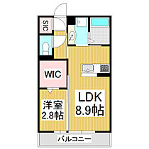 グランノール渚　Ｗ棟  ｜ 長野県松本市渚（賃貸アパート1LDK・3階・33.39㎡） その2