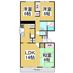 間取図画像 3LDK