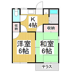 フォーブル神林 2Kの間取図画像