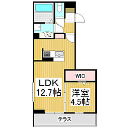 GRAND D-ROOM大手 1LDKの間取図画像