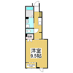 L.Calmia 1Kの間取図画像