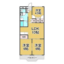 マンションリプル 3LDKの間取図画像