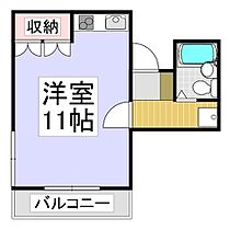 朝倉マンション  ｜ 長野県飯田市東和町3丁目（賃貸マンション1R・4階・25.51㎡） その2