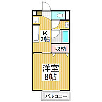 メゾン稲丘B  ｜ 長野県飯田市鼎名古熊（賃貸アパート1K・2階・28.03㎡） その2