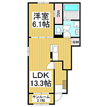 長野県駒ヶ根市赤穂（賃貸アパート1LDK・1階・50.01㎡） その2