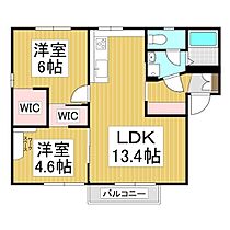 フレグランスコスモス　A  ｜ 長野県飯田市松尾新井（賃貸アパート2LDK・1階・54.13㎡） その2