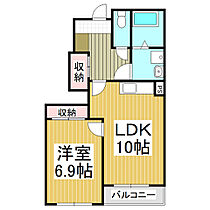 ソレイユ桜華  ｜ 長野県飯田市鼎名古熊（賃貸アパート1LDK・1階・44.51㎡） その2