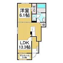 メゾン・サピー　III  ｜ 長野県駒ヶ根市赤穂（賃貸アパート1LDK・1階・50.01㎡） その2