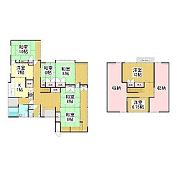 松尾清水住宅 8Kの間取り