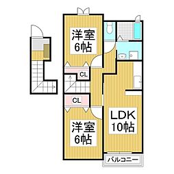 間取図画像 2LDK