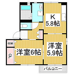 物件の間取り