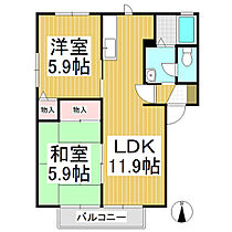 セフィーラ小島IIＡ  ｜ 長野県長野市大字小島（賃貸アパート2LDK・1階・50.54㎡） その2